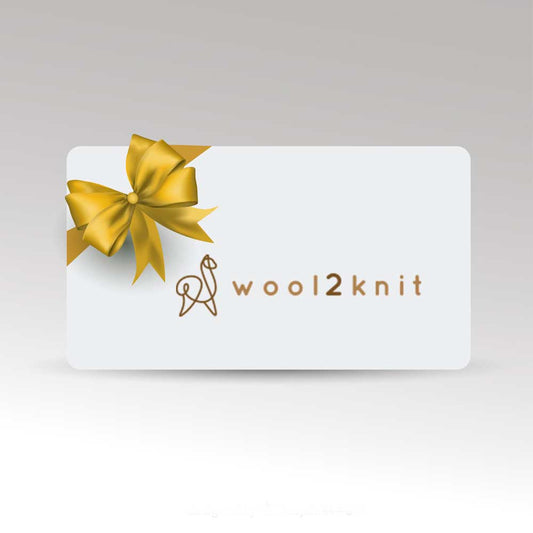 Tarjeta de regalo Wool2knit